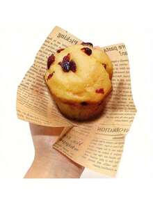 50/100/200pcs Tulip Shaped Cupcake Liners, Muffin Cups And Grease-Proof Paper Bags, Suitable For Weddings And Birthdays