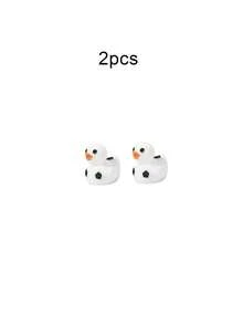 10/20 pezzi Mini figurine in resina a forma di anatra, decorazioni divertenti a tema calcio e animali, adatte per feste a tema sportivo, ideali per fai-da-te, giardini in miniatura, artigianato per micropaesaggi, contenitori di vetro, decorazioni per piante in vaso, interni di auto, decorazioni per la casa, scaffali, salotto, feste a tema, San Valentino, decorazioni per laurea, ottimi anche come regali di compleanno. - Bianco e nero - Visualizzare 9