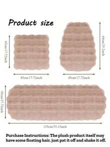 1pc Plush Car Seat Cushion, Single Seat Pad With Backrest, Soft And Warm Fuzzy Car Mat For Winter, Luxurious And Comfortable Riding Experience