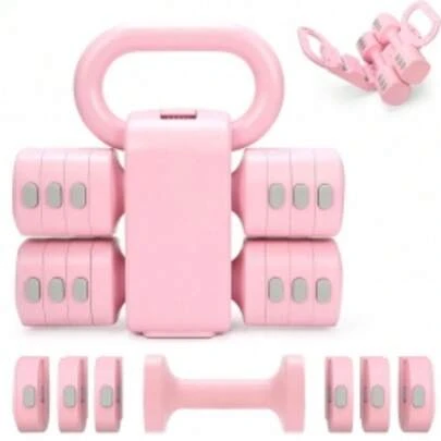 Multifunctional Dumbbells 2in 1 Home Dumbbell Kettlebells Adjustable Weight
