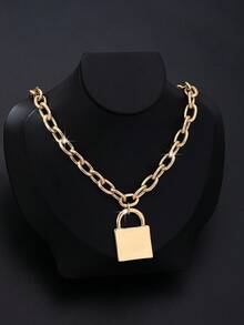 1pc Fashion Personalized Versatile Women Pendant Necklace - Yellow Gold - View 5