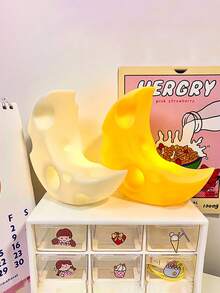 Luz de noche de queso de dibujos animados amarillo/blanco, luz de noche linda, lámpara de mesita de noche creativa para dormitorio, luz de ambiente, regalo para parejas, amigos, luz de ambiente para dormitorio - Multicolor - Ver 8