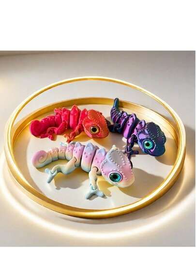 1个汽车仪表盘装饰品，3D打印愤怒变色龙汽车装饰品，圣诞节耐用塑料材质 | 汽车装饰/家居桌面装饰品/生日/情人节/万圣节礼物/返校礼物/氛围装饰