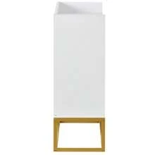 Modern Minimalist Sideboard, 4-Door Handleless Buffet For Dining Room, Living Room, Kitchen (White) - 白色 - 查看 9