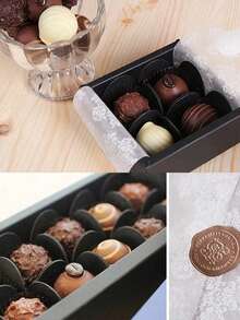 50 piezas Tazas de chocolate multiusos, Forros de papel para trufas de chocolate, Tapetes para tazas de chocolate, Tazas para dulces y postres, Bandejas plegables de papel, Forros de papel, Tarjetas creativas para sostener tazas de chocolate, Adecuadas para chocolates, muffins, cupcakes o mini bocadillos, Fines decorativos, Adecuadas para bodas, cumpleaños, fiestas, vacaciones, aniversarios - Multicolor - Ver 6