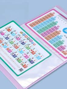 1pc A5 Clear Plastic Sleeve Folder, Multi-Layer Waterproof File Organizer Binder - A5 - View 2