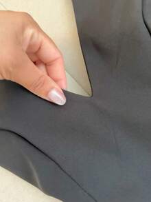 Elegant High-End Series Women's Spring/Summer Dress, Black Bow Sexy Backless Minimalist Casual Dress, Romantic Date Party Fashion Comfortable Versatile Sleeveless Deep V-Neck Fitted Dress, 2026 New Design