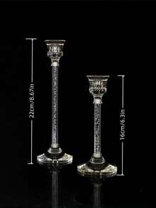 Acrylic Candle Holders, European Style. Candle Cups For Dining Table, Wedding Decor, Candlelight Dinner. Suitable For Room Decor, Home Decor, Dining Table Decor, Gift For Best Friend, Wedding Celebration, Etc.