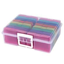 Photo Storage Box 5x7 Photograph Picture Album Organiser Craft Container Box - Multicolor - View 12