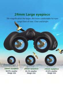 Ống nhòm cầm tay độ phóng đại cao, độ nét cao, làm bằng chất liệu ABS - Món quà Giáng sinh hoặc sinh nhật tuyệt vời dành cho bạn trai hoặc bố, thích hợp cho cắm trại, tham quan, sự kiện thể thao, hòa nhạc và săn bắn. - Nhiều màu - Xem 4