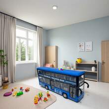 Toy, Toy Car, Bus Car, Toy Bus Car, Bus Car Model, Double-Decker Bus, Boys' Game, Children's Toy Car, Birthday Gift, With Lights And Music, Inertial Power Drive, Children's Toy Vehicle, Bus Vehicle, Christmas, Halloween, Holiday Gift, Boys' Gift - Multicolor - View 10