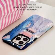 Funda de película 2 en 1 - Durabilidad, absorción de impactos, protección moderna - Compatible con iPhone 16, 15, 14, 13, 12, 11, Plus, Pro, Max - Perfecta para regalos de cumpleaños a amigos - Blanco - Ver 9