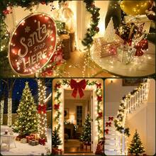 19,68 pies 300 luces LED con enchufe tipo hadas con control remoto, luces de alambre de plata alimentadas por batería, adecuadas para tarros Mason, Navidad, fiesta, boda, cumpleaños, flores, habitación, decoración de boda - luz cálida - Ver 6