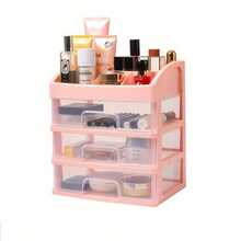 Multi-Layer Cosmetic Storage Box Makeup Drawer OrganizerJewelry Nail Polish Makeup Container Desktop Sundries Storage Box - Pink - View 9