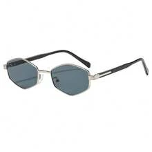 1 Pair Polygon Metal Retro Fashion Glasses - Multicolor - View 7