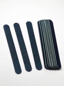 100/180目黑色指甲锉砂纸，直型指甲修甲砂纸条，高品质不掉屑指甲修甲砂纸条 - 黑色 - 查看 3