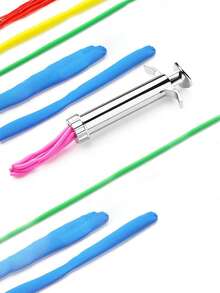 1 Set Clay Stainless Steel Extrusion Tools, Multi-Shape Extrusion Soft Pottery Clay Extruder Handmade Creative DIY Modeling Tools