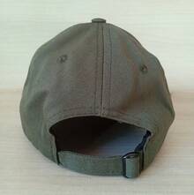Brooklyn Unisex Baseball Cap With Embroidered Curved Brim, Casual Premium Cotton - 軍綠色 - 查看 3