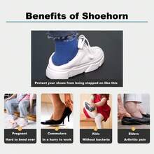 1pc Long Handle Shoe Horn - Unisex Stainless Steel Metal Shoe Lifter - 11.8 Inch/16.5 Inch Long, Suitable For Boots, Curved Hook With Long Handle, Comfortable Grip, Perfect For Athletic Shoes And Dress Shoes, Suitable For Elderly And Medical Use, Shoe Dressing Aid | Disability Assistance Product, Shoe, Spring Summer Picks, Brides Maid Gifts, Room, Bedroom Decor, Beach, Travel, For Men, For Women, Vacation, Women's Day, Travel Essentials, Wedding Favors, Y2k, Bedroom, Car Accessories Women, Kitchen Decor,Cute Stuff - Multicolor - View 8