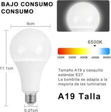 24PCS Focos Led Luz Calida, Bombillas de Repuesto LED S14, Focos Vintage Luz calida, Inastillable e Impermeable, 2200K, E26, 110V, para Luces de Cadena para Exteriores - 6PCS Focos Recargables para Casa - Ver 6