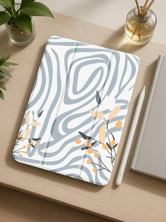 Beautiful Cartoon Cartoon Striped Flower Pattern Tablet Computer Case, Compatible With IPad 10.2-Inch IPad Pro 11 2021/2020/ Compatible With IPad 10th Generation, Compatible With Samsung Galaxy Tab A8 10.5-Inch 2022. The Matepad 10.4 Features A Pen Slot, Shock Resistance, And A Protective Case For The Tablet Stand
