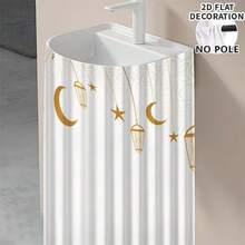 1pc Vintage Orange Lantern Pattern Design, Space-Saving Tablecloth For Kitchen, Dining Room, Ramadan & Eid Decoration, With Hanging Hole, Portable & Durable, Lightweight Material, Home Celebration Decor, Festival Lantern Pattern, Decorative Tablecloth - Multicolor - View 8