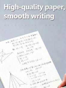 80页方格笔记本，方格纸记事本，素描本，绘图纸，便签本，笔记本，活页本，方格纸，计算草稿纸，布局纸，学生方格笔记本，素描纸，双面方格纸，便签纸，美术书，绘画书 - 黑與白 - 查看 10