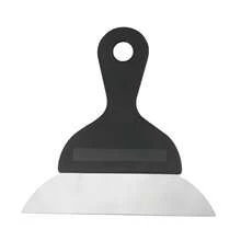 1pc Chocolate Scraper, Cream Scraper, Baking Scraper, Cake Spatula, Pizza/Pancake/Teppanyaki Spatula, Dough Cutter - Black - View 7