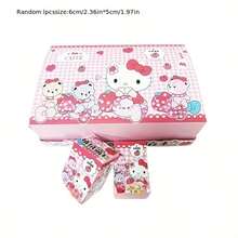 毛绒风格摆件 - 可爱猫咪树脂收藏雕像，Q版设计，标志性粉色蝴蝶结和白色服装，适合家居、汽车、派对装饰 - 完美礼物（官方授权） - 彩色 - 查看 12