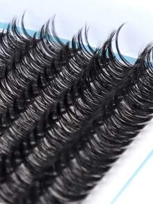 280片D型卷翘扇形假睫毛套装,包含胶水和定型液,打造自然蓬松的日常美睫。此款睫毛套装包含10D/20D/30D/40D/50D/60D/80D/100D六种款式,长度9-16毫米,适合派对、婚礼、旅行和日常佩戴。 - 藍白色 - 查看 11