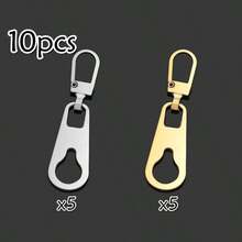 6/10pcs Detachable Metal Zipper Pulls, Universal Repair Tool For Bags/Backpacks/Clothes Zipper Pulls & Pendants - Multicolor - View 17