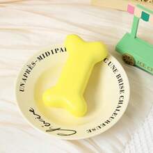 1pc Milky Green Bone Shaped Slow Rebound Squeeze Toy - Soft Stress Relief Fidget Toy, Slow Rebound Sensory Squeeze Toy, Relieve Anxiety, Cute Desktop Decor & Gift For Teens And Adults - Multicolor - View 13