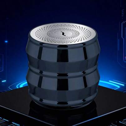 Altavoz Bluetooth mini de metal TWS estéreo, con larga duración de batería, portátil, adecuado para teléfonos Android y otros dispositivos inteligentes, excelente para fiestas de Acción de Gracias, Navidad, cumpleaños y diversos eventos
