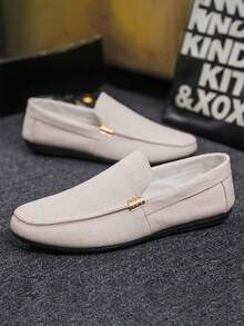 夏季时尚小众一脚蹬休闲透气户外乐福鞋，男士休闲鞋时尚秋季 - 彩色 - 查看 2