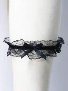 (نمط الدانتيل العشوائي) 1 قطعة من الحزام الأنيق من الدانتيل، مع فيونكة، سلسلة الفخذ العرائسية، حلقة الساق المرنة، شريط الساق، حزام الساق، إكسسوار الموضة النسائية، حفلة الزفاف، الحفلات الرسمية، ملابس داخلية عرائسية، فستان، زينة التنورة، هدية مثالية للوصيفة، مناسبة لحفلة الزفاف، الحفلات الرسمية - متعدد الألوان - مشاهدة 14