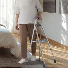 Andador plegable  Hemi Walker de un solo brazo para personas mayores y altura ajustable - Plateado - Ver 9