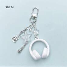 2pcs/Set Y2K Style, Music-Themed, Metallic Finish, Headphone Design, Multi-Functional Phone Strap, Keychain, Backpack Charm, Phone Pendant, Suitable For Daily Matching, Can Be Given As Holiday Gifts To Family, Friends, Lovers, Classmates Or As Friendship Gifts. - Multicolor - View 4