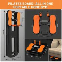 Hodeffior Pilates Reformer Machine Foldable Pilates Board With Ab Roller, Resistance Bands For Full Body Workout - Multifunctional Push-Up Board For Home, Gym & Travel - Purple - View 6