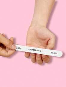 50pcs Professional Quality Nail File, Sanding Strip Friction Strip, Nail Polish Grinding Rod, Personalized Beauty Repair Tool, Manicure Tool Set, Straight Nail File 100/180 Grain Wood Sandpaper Sandfile 180/240 Grain Double-Sided Polishing File, Which Can Polish Nails And Remove Nail Polish. It Is Used For Natural Nails, And Is Suitable For Foot, Hand And Nail Care - Multicolor - View 4