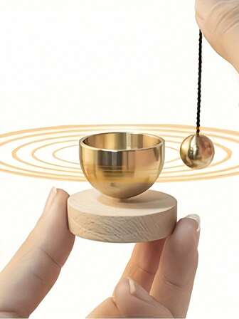 1 pieza Juego de cuenco cantante mini - Cuenco cantante de meditación, sonido claro y melodioso, adecuado para meditación, relajación, alivio del estrés, autorregulación, regalo espiritual único, accesorio elegante, diseño compacto, tonos curativos