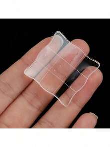 Bộ 4 khối dập ren vuông bằng acrylic trong suốt - Dụng cụ thủ công đa năng, thích hợp cho sổ lưu niệm, album và các loại tem thủ công - Bao gồm khay mực, tấm lưới kim loại trong suốt và chức năng dập cạnh cong. - Trong sáng - Xem 9