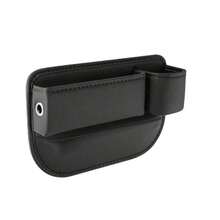 可调节汽车座椅缝隙填充皮革杯架，座椅缝隙储物盒，缝线整齐，防刮防水 - 款式A - 查看 10