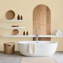 53x1000CM Papel de Contacto Autoadhesivo, con Cúter y Espátula para Aplicación, Vinilo de Contacto Decorativo de Impermeable, para Cubierta de Muebles Encimera Estante Cocina (Gris)(4M-Beige) - Multicolor - Ver 5