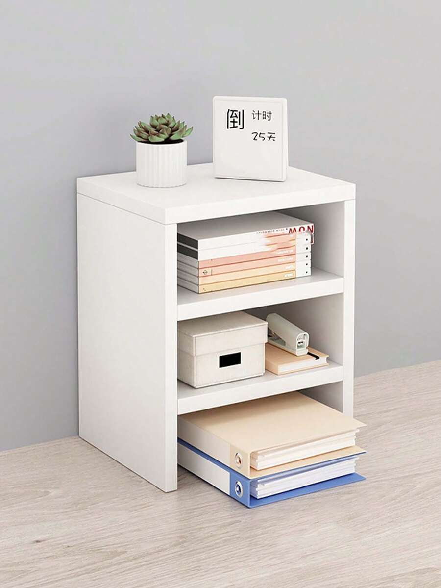 Kệ đựng đồ để bàn 3 tầng, tiết kiệm không gian, phù hợp cho bàn làm việc văn phòng và văn phòng tại nhà. - Nhiều màu - Xem 1