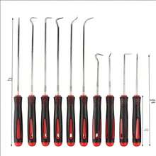 4pcs/6pcs/10pcs Oil Seal Mini Precision Hook Puller Disassembly Tool Kit, With O-Ring Gasket Seals, Suitable For Automotive - A - View 6