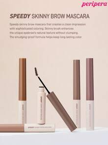 Peripera K-Beauty SPEEDY SKINNY BROWCARA，眉毛定型膏，超细刷头，轻松打造精致眉妆，防水染眉胶，持久不晕染，眉毛定型液，眉毛填充，丰盈眉毛定型膏，配备眉刀刷，强力定型染眉胶，韩式彩妆 - #05 Peony Ash - 查看 10