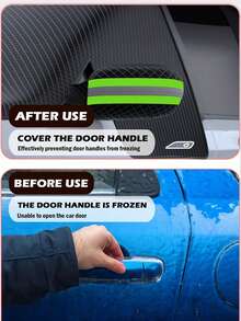 终极冬季汽车罩 - 重型磁性挡风玻璃和侧窗保护罩 | 易于安装/拆卸的防霜雪罩，适用于大多数轿车和SUV - 款式A - 查看 7