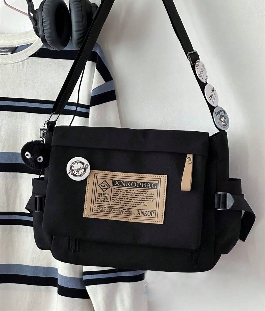 New Fashion Women's Crossbody And Shoulder Bags, Large Tote Bag, Student Gift - màu đen - Xem 1