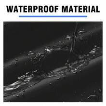 All-Weather Waterproof & Windproof Full Car Cover, Suitable For Most Weather Conditions, Outdoor Full Coverage Protection Against Rain, UV, Scratch & Wind (Black & Blue, Fit For SUV) - Black - View 6
