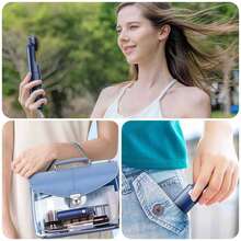 Handheld Fan, Portable Fan, Dual Speed Mini Fan, Personal Desk Fan, Phone Can Be Placed On Base, Unisex, Suitable For Indoor & Outdoor, Cute Holiday Essential - Multicolor - View 7